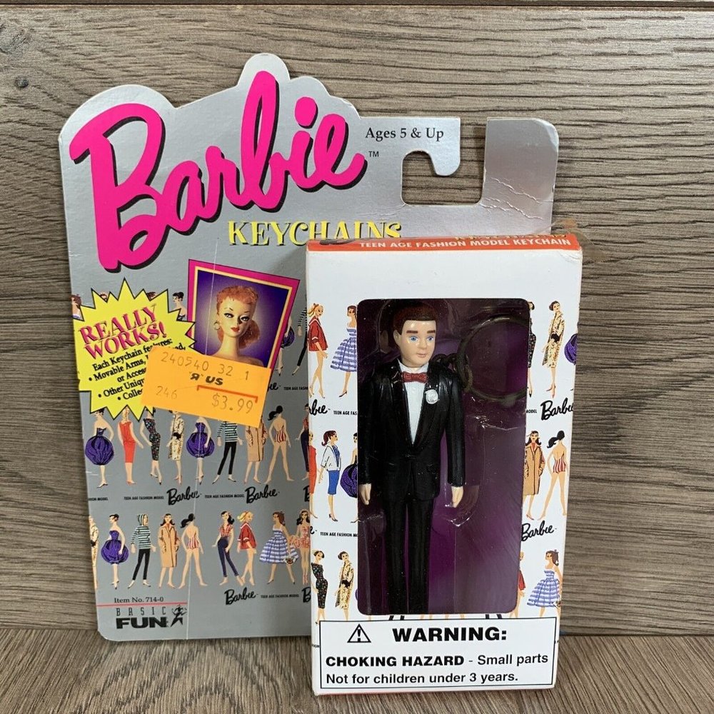 Vintage 1990s Mattel Ken Doll Keychain